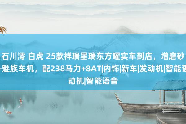 石川澪 白虎 25款祥瑞星瑞东方曜实车到店，增磨砂色+魅族车机，配238马力+8AT|内饰|新车|发动机|智能语音