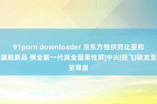 91porn downloader 京东方独供努比亚和红魔旗舰新品 携全新一代真全面柔性屏|中兴|倪飞|骁龙至尊版