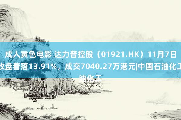 成人黄色电影 达力普控股（01921.HK）11月7日收盘着落13.91%，成交7040.27万港元|中国石油化工